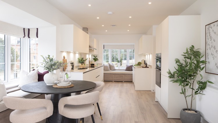 Kitchen of house for sale at Worting Park. New homes for sale in Basingstoke