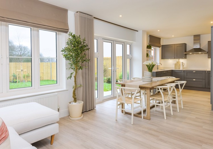 4 bed home kitchen in the poplar at The Oaks Wivelsfield