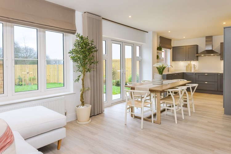 4 bed home kitchen in the poplar at The Oaks Wivelsfield