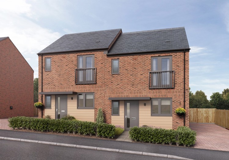 Computer Generated Image of houses for sale in Winchester