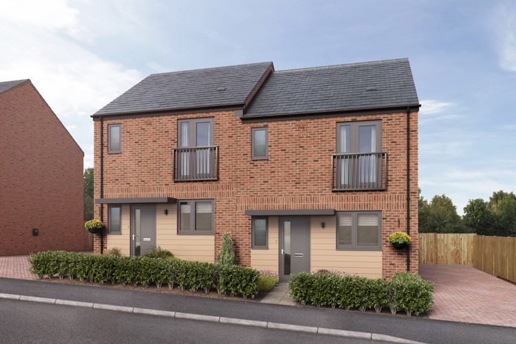 Computer Generated Image of houses for sale in Winchester