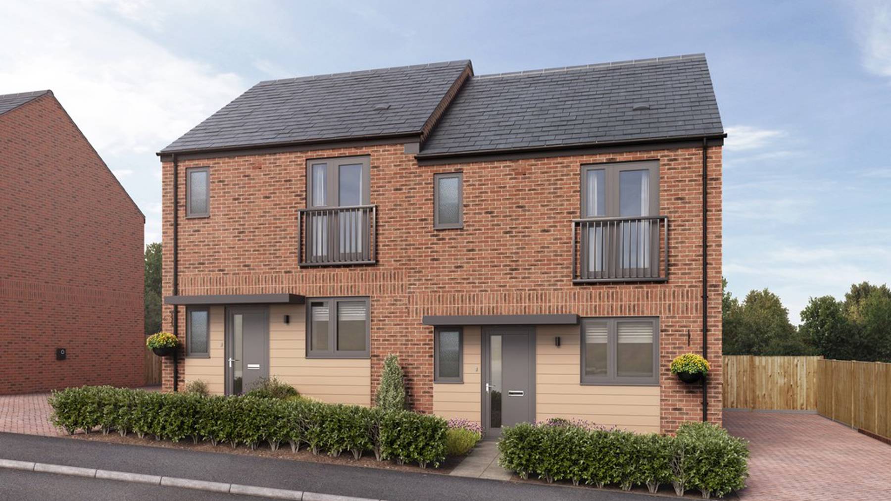 Computer Generated Image of houses for sale in Winchester