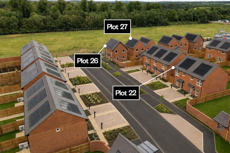 Drone shot, 2 bedroom house for sale in Bicester