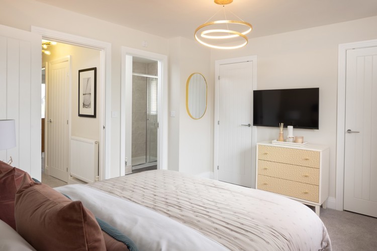 Cala at Hampton Lakes: The Hulsfield - bedroom 1, wardrobe & en suite
