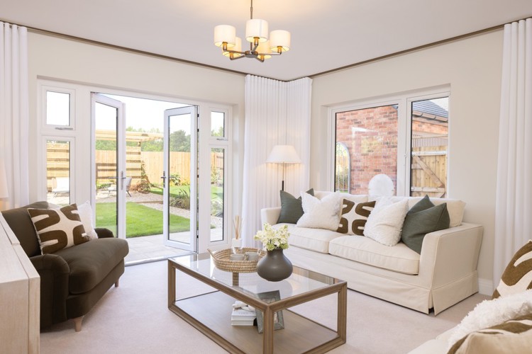 Tulipwood house type living room, 4 bedroom house for sale in Bicester