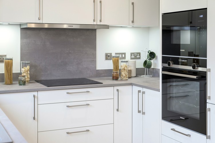 3 bedroom showhome | studio-designed kitchen with Siemens integrated appliances and modern finishes