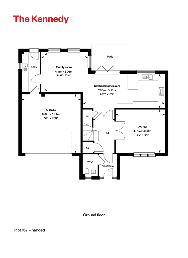 5363231 CALA WEST Cornhill Village Home Styles Web Floorplans 800X1200 The Kennedy GF 7454602