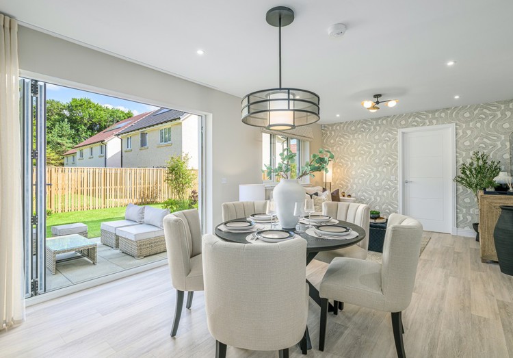 4 bedroom plus study showhome | bi-fold doors connecting to the rear garden