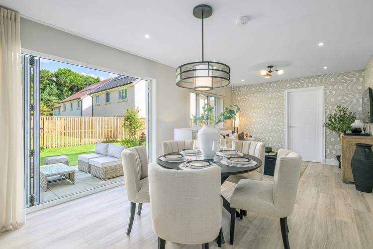 4 bedroom plus study showhome | bi-fold doors connecting to the rear garden