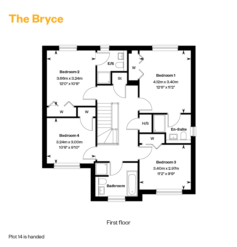 The Bryce house type, first floor 
