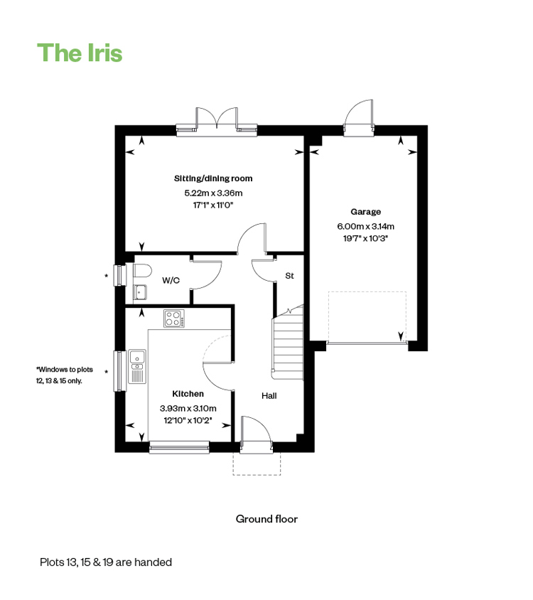 The Iris Floor Plan GF Randall Fields, Stotfold