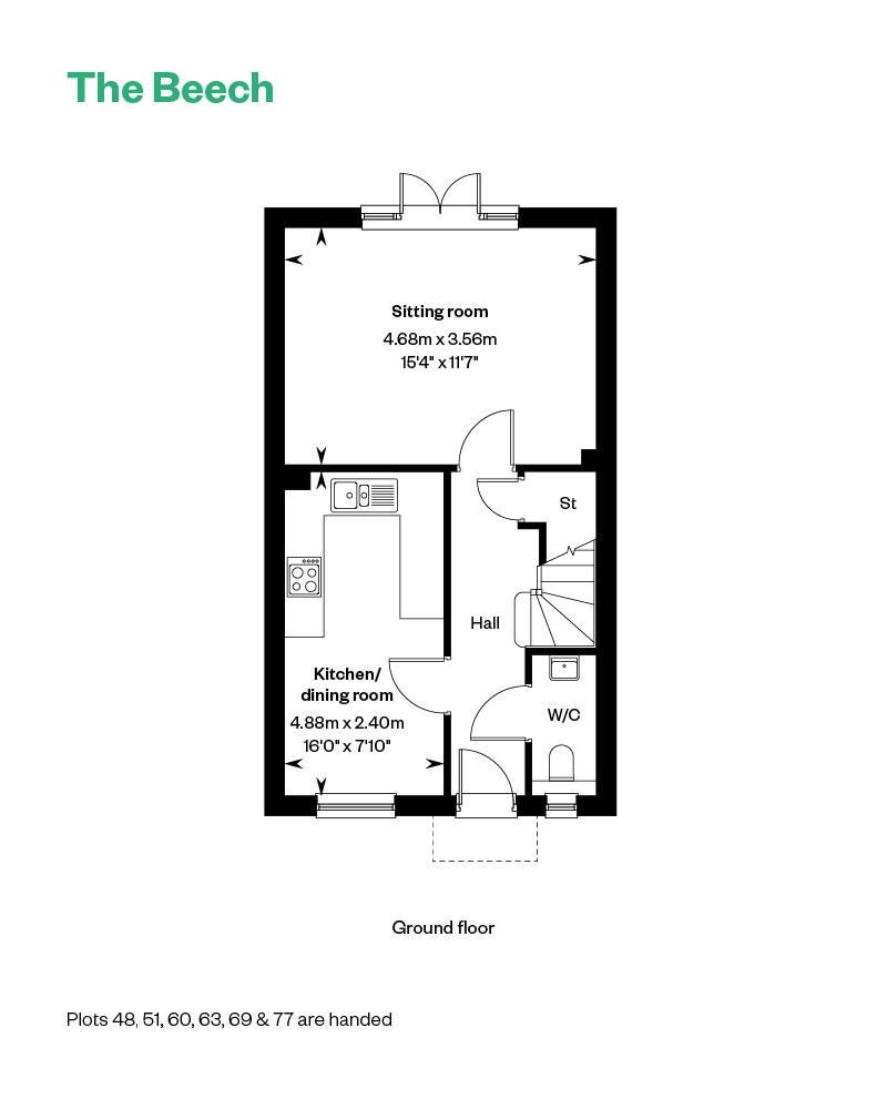 Wivenhoe Gardens The Beech Floorplan GF