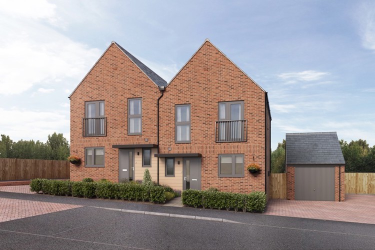 Computer Generated Image of houses for sale in Winchester