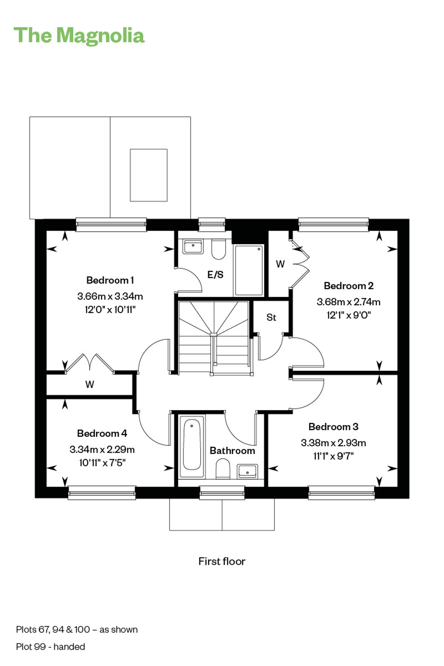 Floorplan of house for sale at Worting Park. New homes for sale in Basingstoke