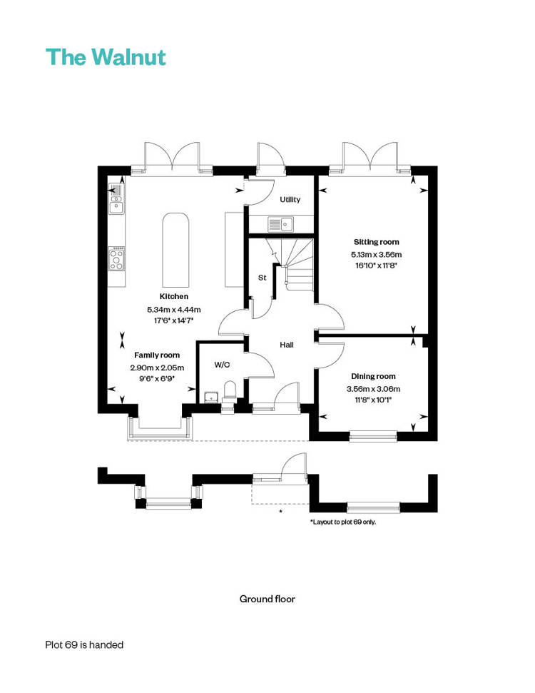 6247249 CALA SOUTH Oakwood Park Walnut Floorplan