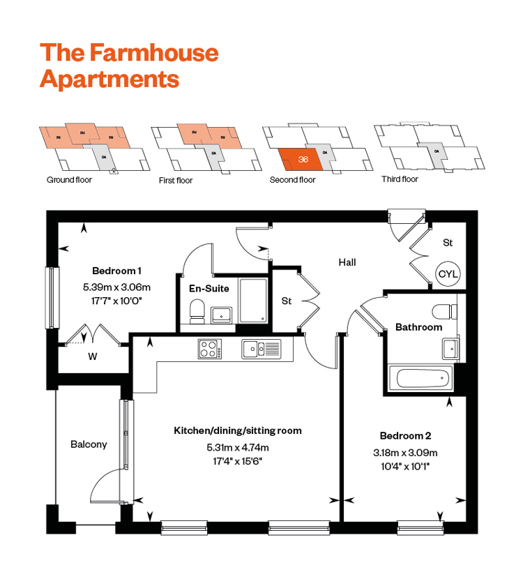 Maple croft Egham Farmhouse Apartments 