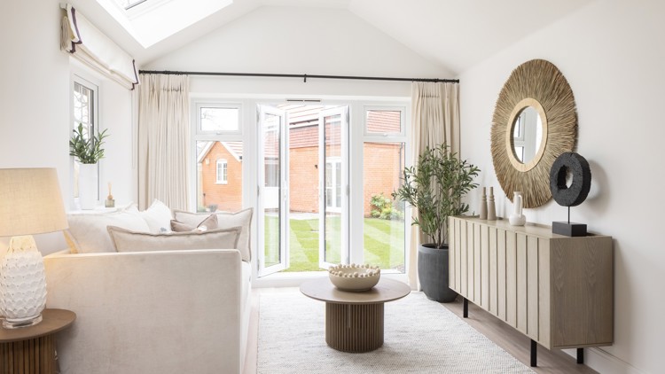 Family Room of house for sale at Worting Park. New homes for sale in Basingstoke