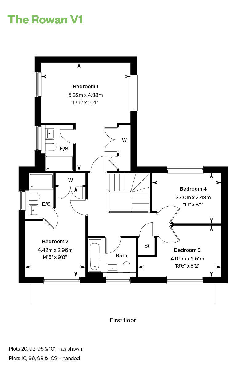 Floorplan of house for sale at Worting Park. New homes for sale in Basingstoke