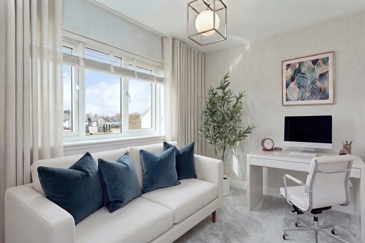 3 bedroom plus study home | virtually staged study