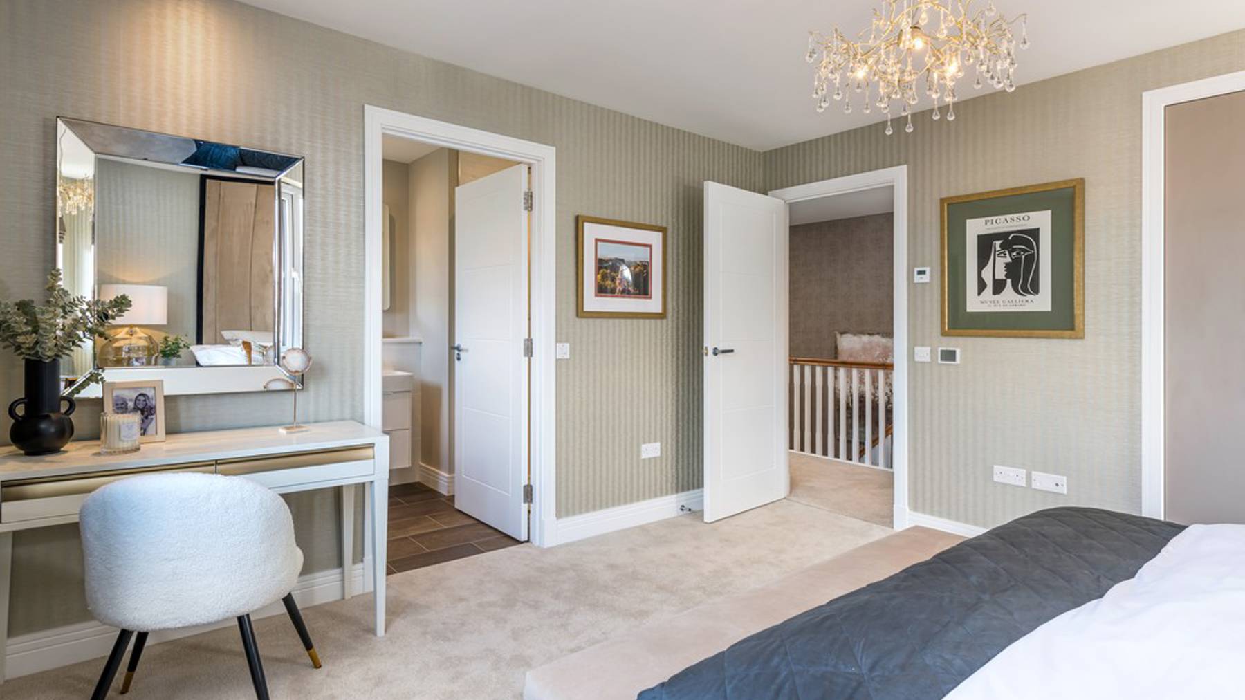 4 bedroom showhome | light-filled generous bedroom with fitted wardrobes as standard 