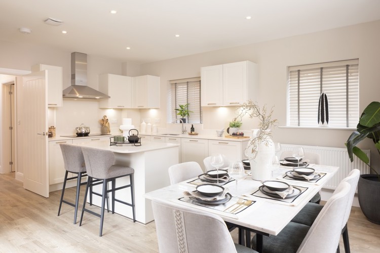 Showhome image of the Rowan at Knightwood Chase. Four bedroom home for sale in Fordingbridge