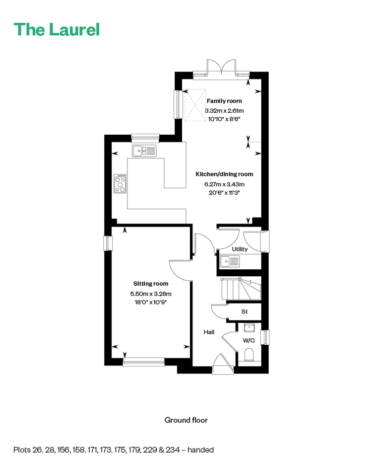 The Laurel housetype ground floor
