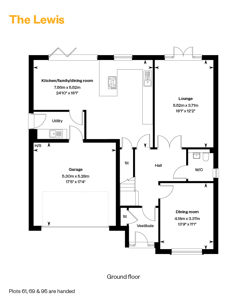5072205 CALA WEST Lathallan Grange Floorplan Inserts Web The Lewis GF 1200X800