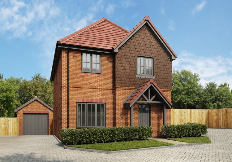 CGI of 4 bed houses for sale in Finchampstead