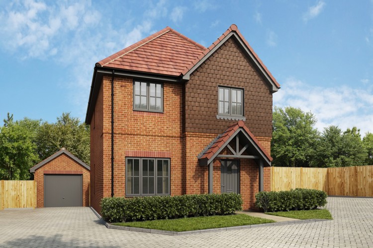 CGI of 4 bed houses for sale in Finchampstead