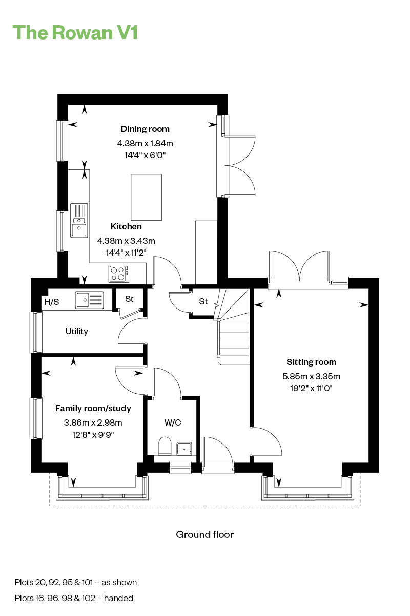 Floorplan of house for sale at Worting Park. New homes for sale in Basingstoke