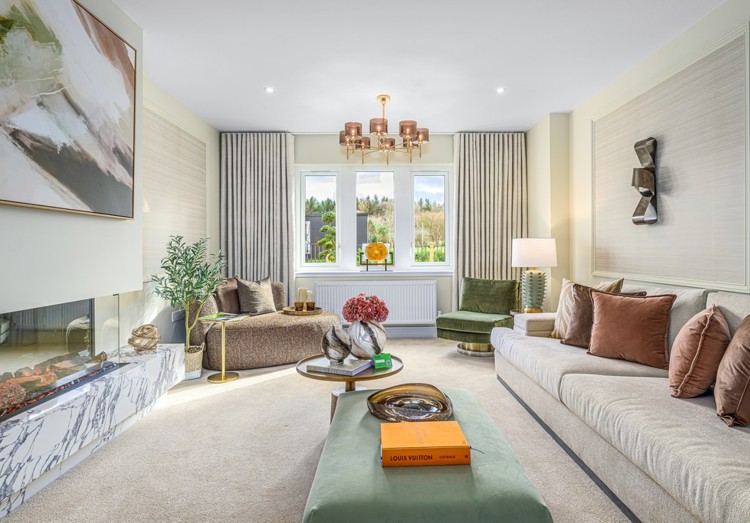 5 bedroom showhome | formal lounge with front-facing windows and elegant neutral décor, ideal for entertaining