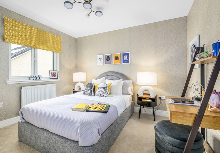 4 bedroom plus study showhome | bedroom with light filled windows