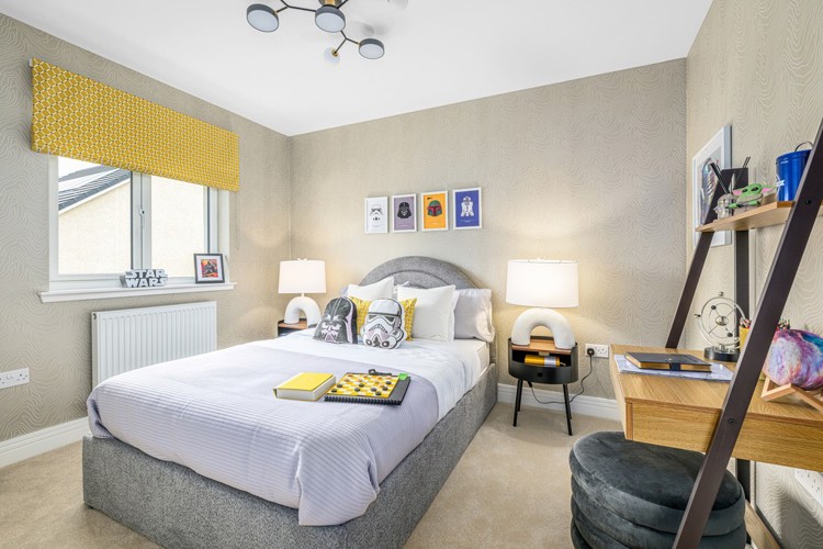4 bedroom plus study showhome | bedroom with light filled windows