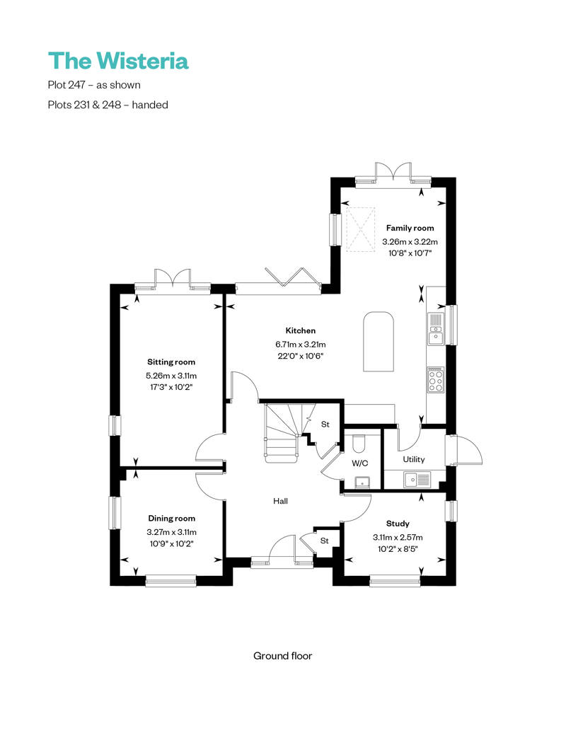 Floorplan of house for sale in Wimborne