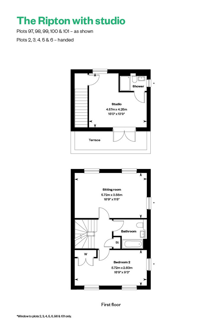The Ripton With Studio FF & studio room Netherhall Gardens, Cambridge