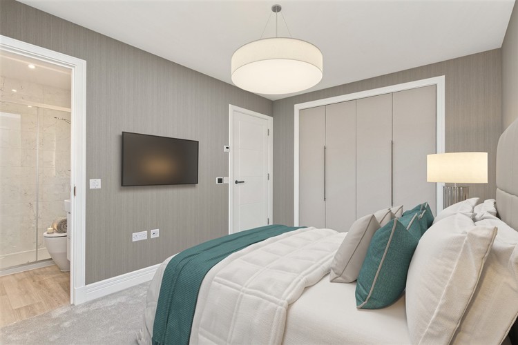 3 bedroom plus study home | virtually staged principal bedroom 