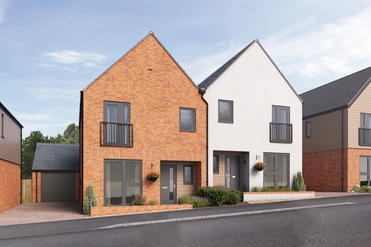 Computer Generated Image of houses for sale in Winchester