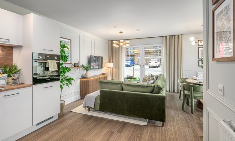 Vb5698815 20260519 Cala Homes The Foundry Type 2W Show Apartment Living Kitchen Dining 001 1600X961