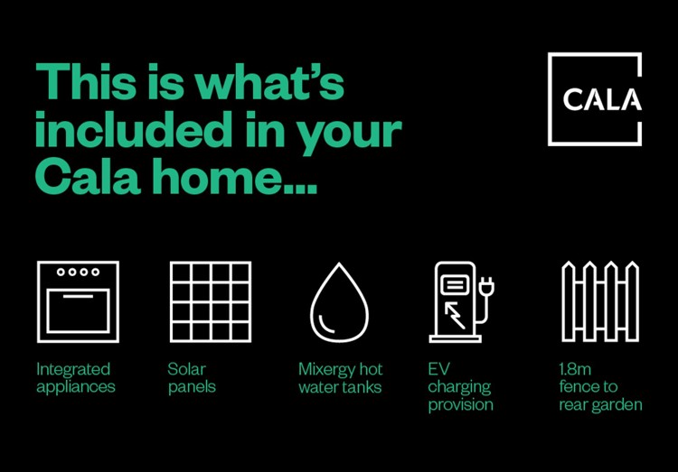 Here's what's included in your new Cala home