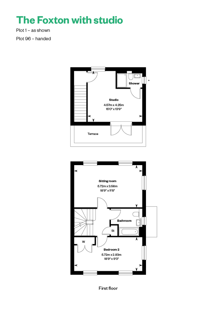 The Foxton With Studio FF & studio room Netherhall Gardens, Cambridge