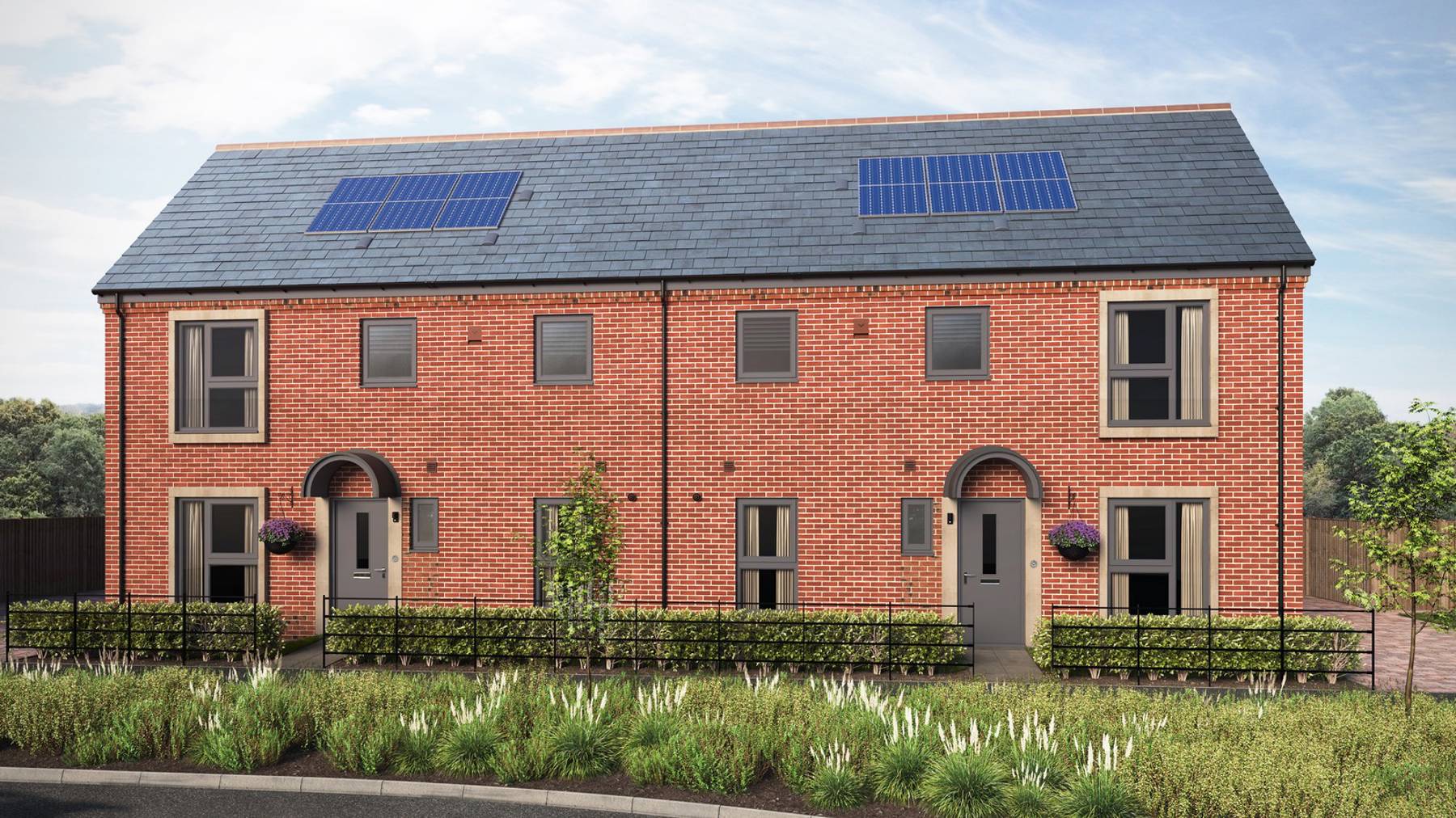 Computer Generated Image of The Cedar. Houses for sale in Wimborne