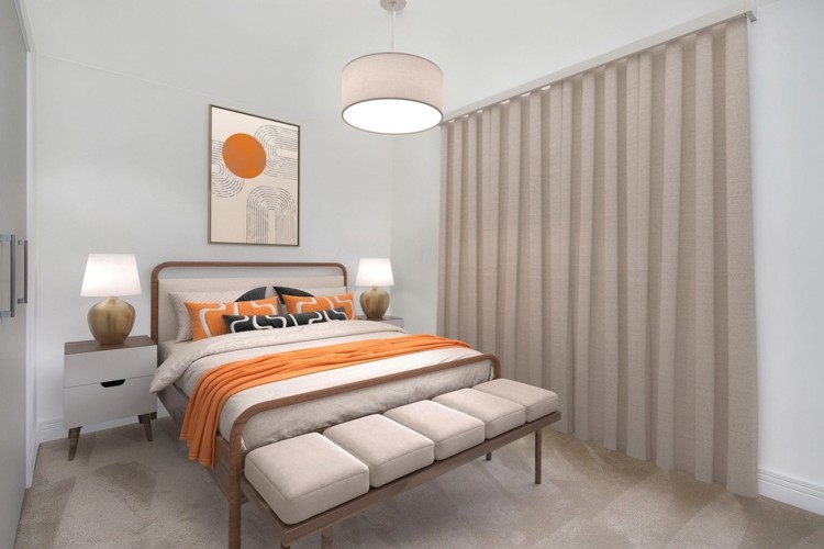 3 bedroom showhome | principal bedroom with en suite and fitted wardrobes