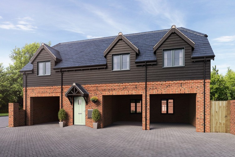 Computer Generated Image of house for sale at Worting Park. New homes for sale in Basingstoke
