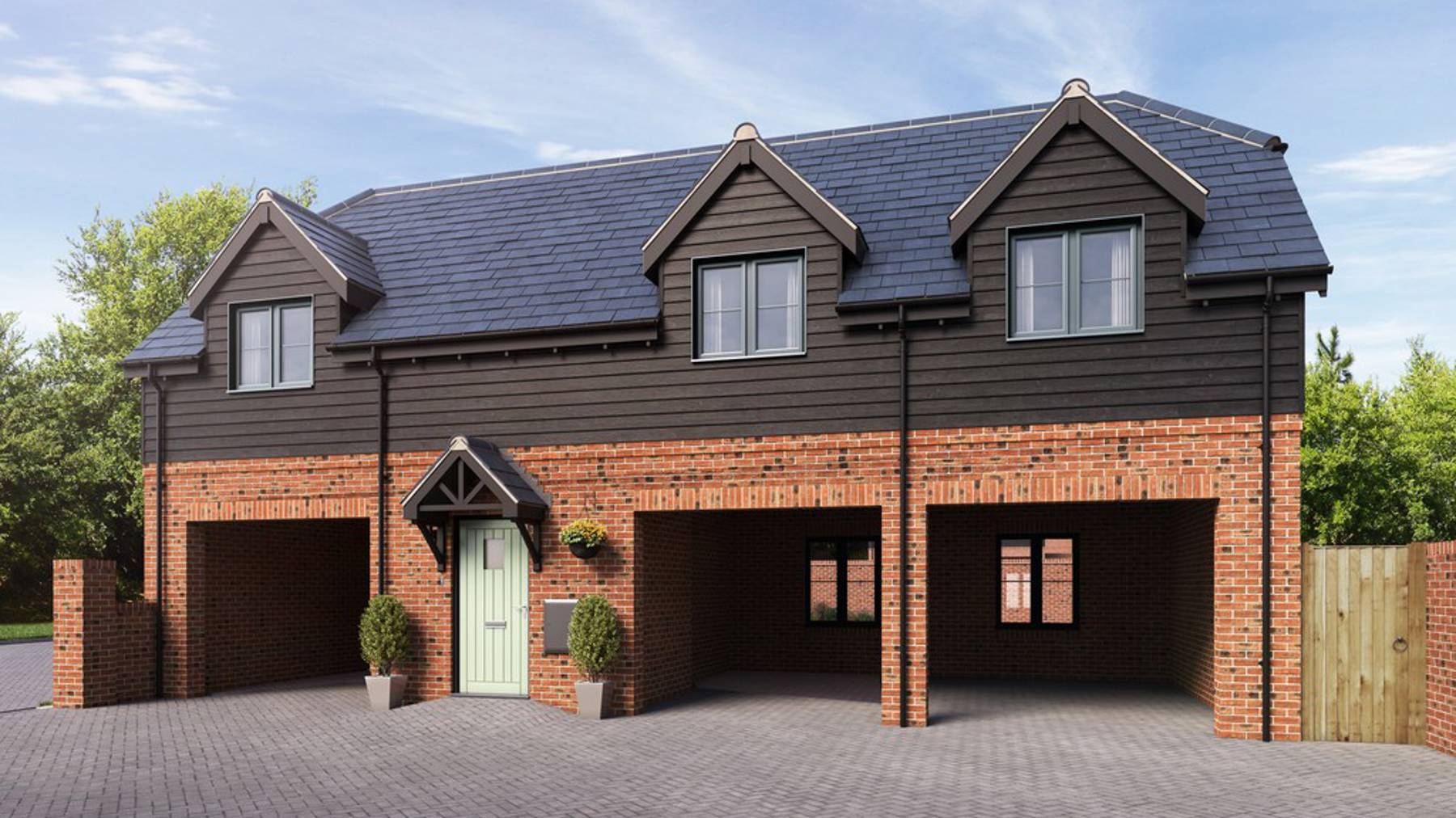 Computer Generated Image of houses for sale in Basingstoke