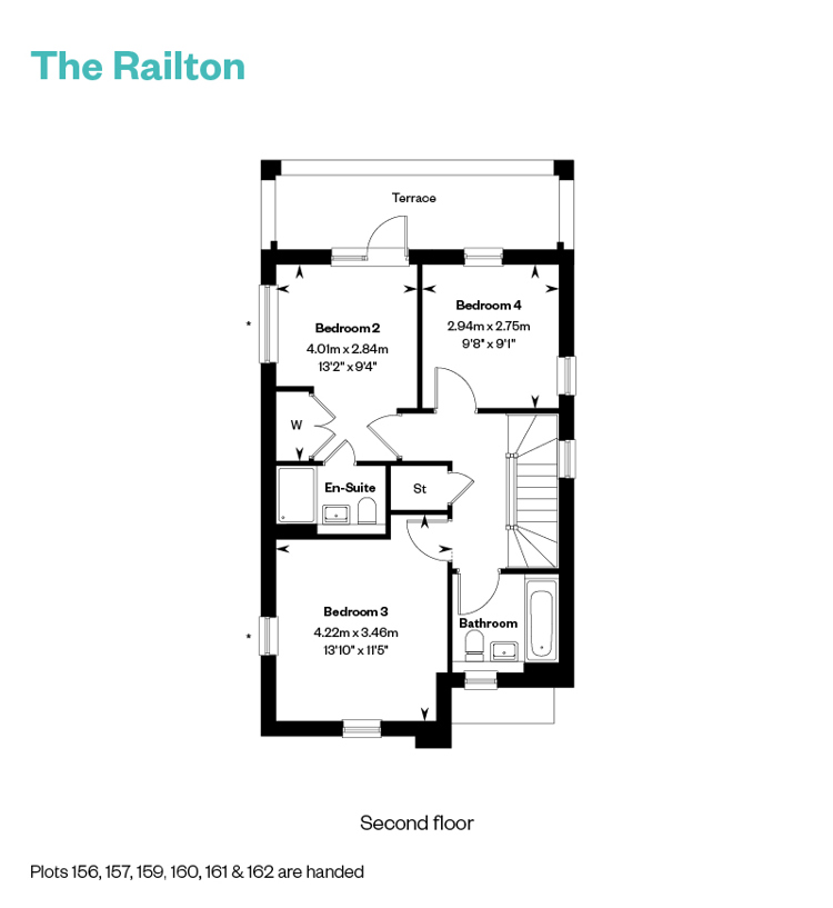 Railton Second Floor Floorplan 