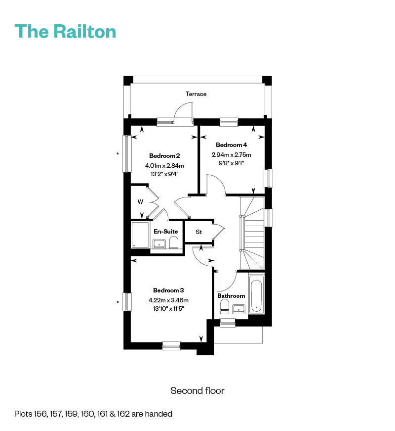 Railton Second Floor Floorplan 