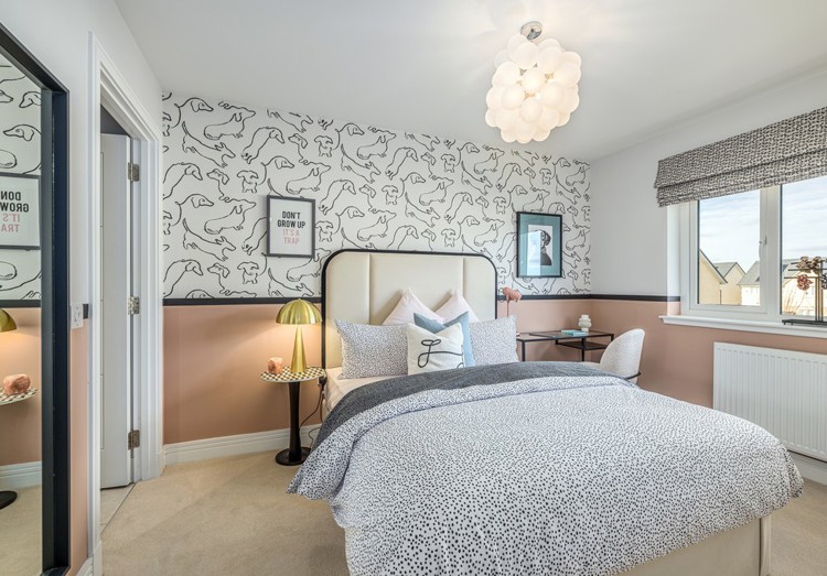 4 bedroom showhome | light-filled bedroom with en suite and built-in storage
