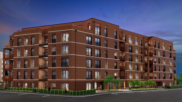 The Foundry Block A Exterior Dusk View From Inverlair Ave Earlspark Ave
