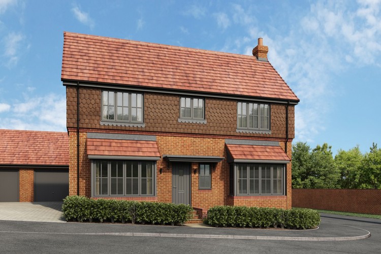 CGI of 4 bed houses for sale in Finchampstead