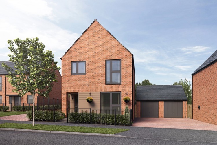 Computer Generated Image of houses for sale in Winchester